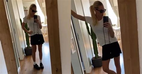 Ilary Blasi in versione collegiale: il nuovo look è con gonna a 